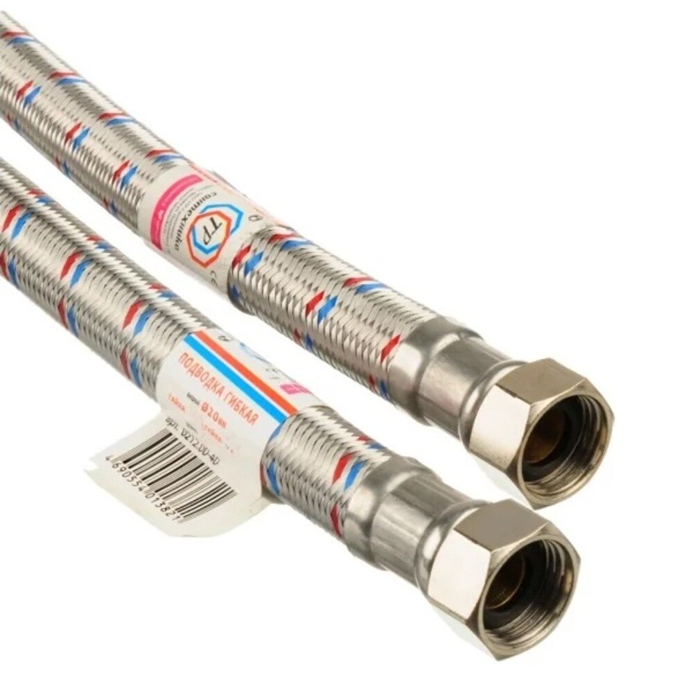 original-12276.jpg Подводка гибкая для воды TР-сантехника Гигант 1 ВР(г) х 1 ВР(г) 50 см (26461) — изображение 1