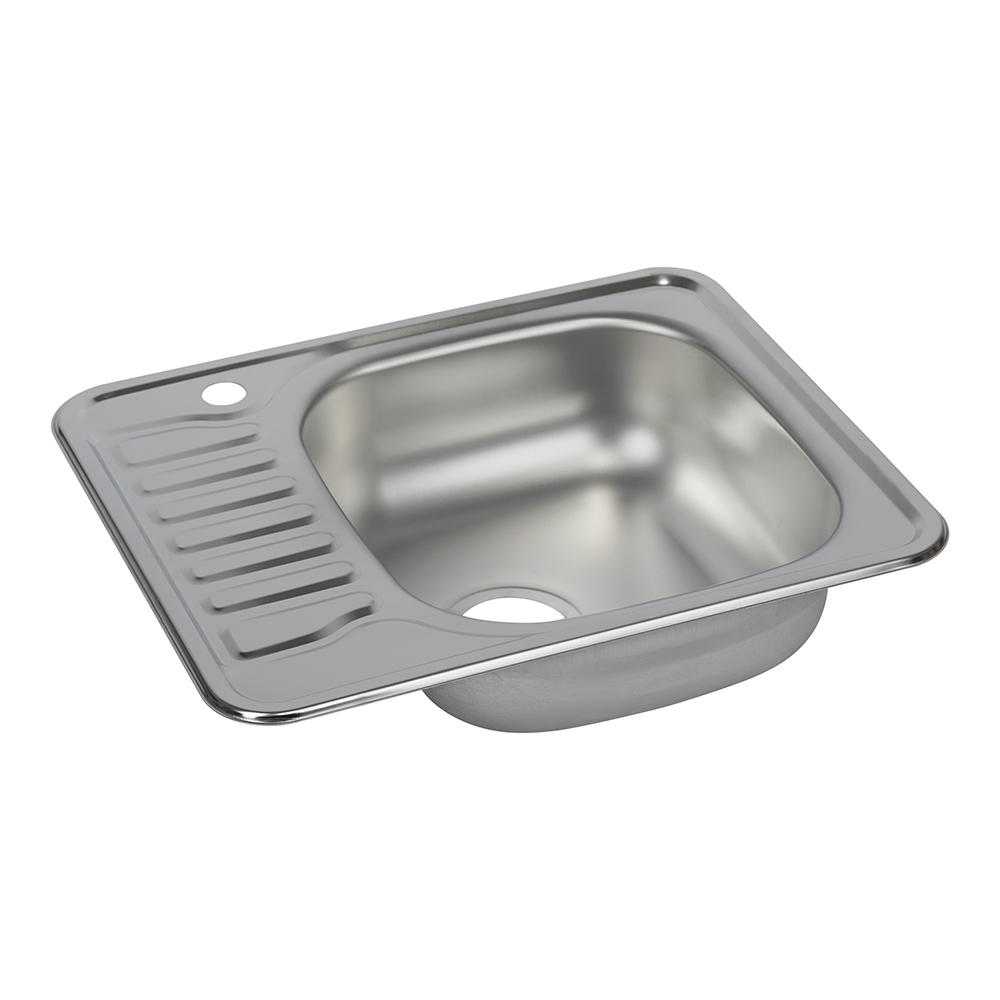 original-12308.jpg Мойка для кухни Ukinox Nord 58х48х16 см врезная с крылом сталь (Nr 580х480 (0,6) R, G) — изображение 1