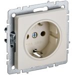 Розетка IEK Brite РС11-1-0-БрКр встраиваемая бежевая (BR-R11-16-K10)