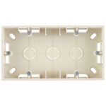 Коробка монтажная Simon 15 двухместная накладная слоновая кость (1590752-031)