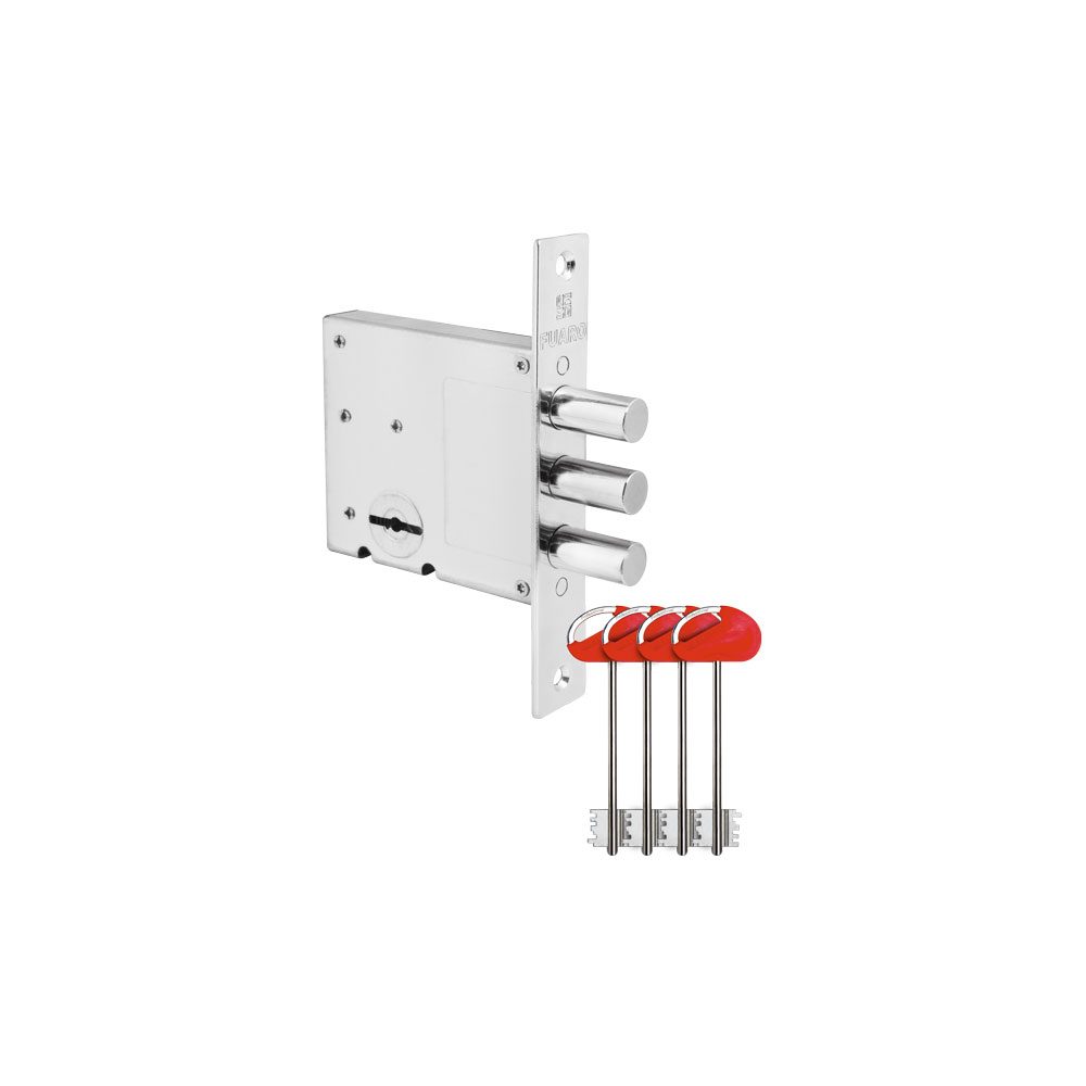 original-1235.jpg Замок врезной Fuaro V10S60.00.3R14 для входной двери никель 4 ключа — изображение 1