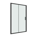 Душевая дверь Ulitka Safari стекло матовое 120х195 см профиль черный 6 мм раздвижная (74104147)