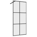 Душевая перегородка Abber Immer Offen черная 120х200 см стекло прозрачное 6 мм (AG62120B)