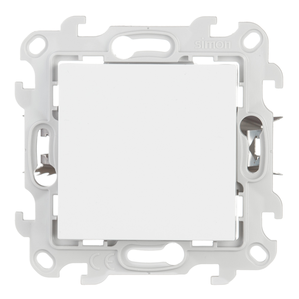 original-12451.jpg Переключатель Simon 24 Harmonie одноклавишный встраиваемый белый (2420251-030) — изображение 1