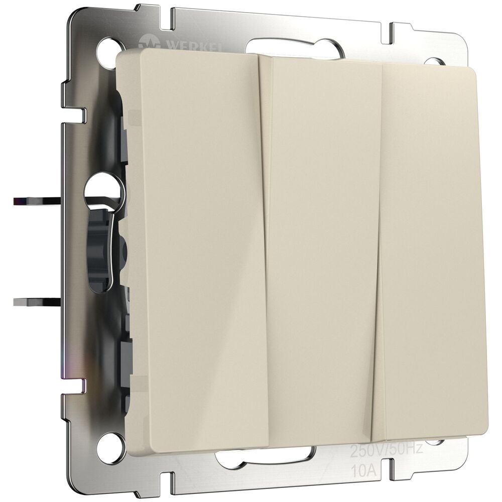 original-12532.jpg Выключатель Werkel трехклавишный встраиваемый слоновая кость (a051488) — изображение 1