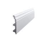 Плинтус экополимер Stenopol 120x23x2000 мм белый (C7233)
