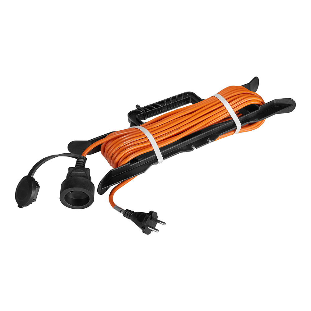 original-12643.jpg Удлинитель Партнер Электро без заземления 10 м на рамке 1,3 кВт 1 розетка ПВС 2х0,75 кв.мм IP44 — изображение 1