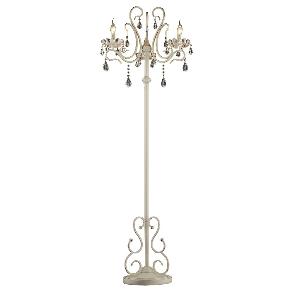 original-12699.jpg Торшер Eurosvet E14 120 Вт белый/золото IP20 (12205/3F) — изображение 1