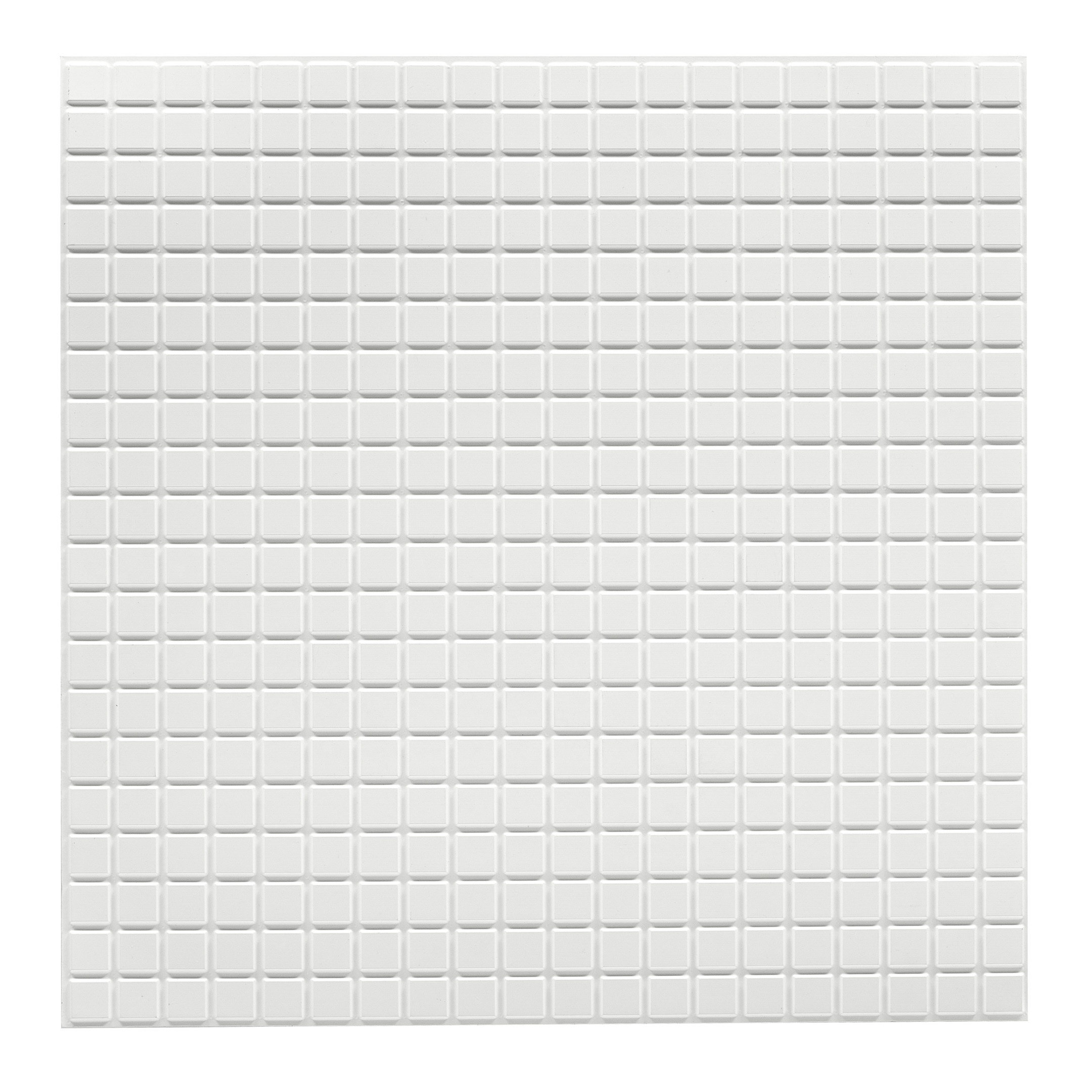 original-1271.jpg Панель самоклеящаяся ПВХ 480х480х3 мм Grace белая 0,23 кв.м — изображение 1
