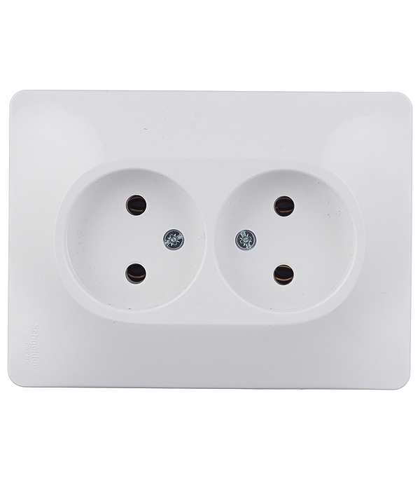 original-12812.jpg Розетка Systeme Electric Glossa встраиваемая белая (GSL000120) — изображение 1
