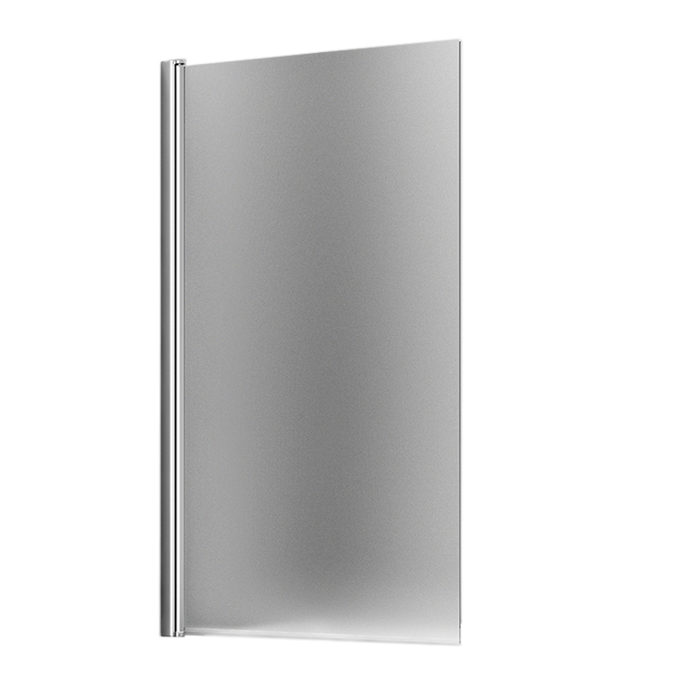 original-1286.jpg Шторка на ванну распашная 80х140х0,6 см профиль серебро WasserKraft Berkel 48P (48P01-80L Matt glass) — изображение 1