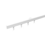 Карниз потолочный алюминиевый однорядный Facile 280 см белый