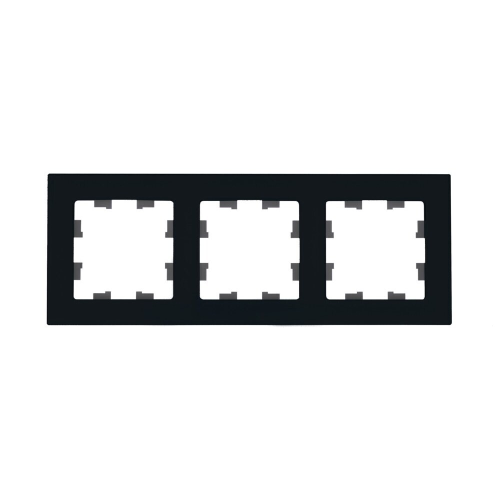 original-12905.jpg Рамка Systeme Electric AtlasDesign Nature трехместная черная (ATN361003) — изображение 1