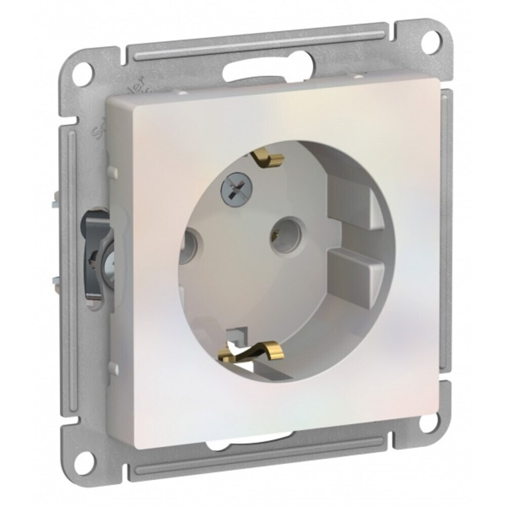 original-12915.jpg Розетка Systeme Electric AtlasDesign встраиваемая жемчуг (ATN000443) — изображение 1