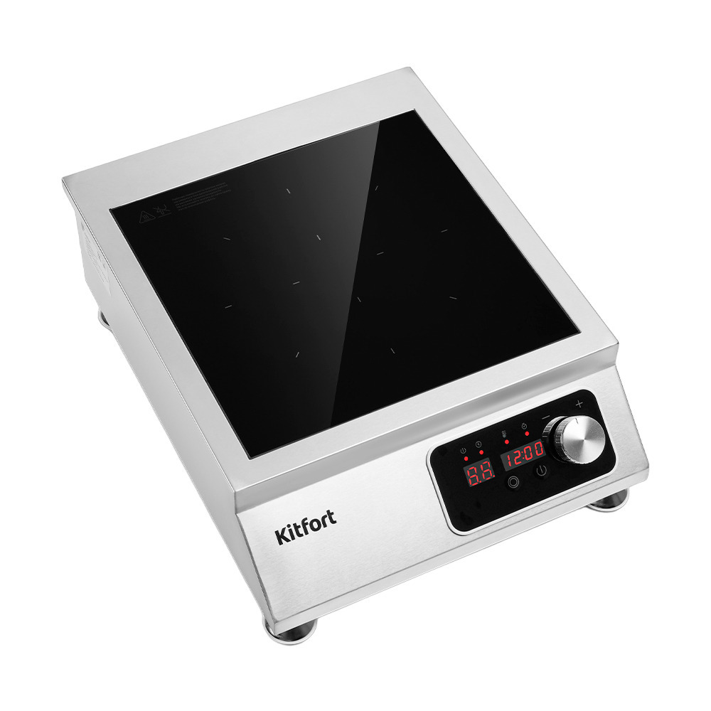 original-12951.jpg Плита индукционная Kitfort КТ-143 1 конфорка черная/серебристая — изображение 1