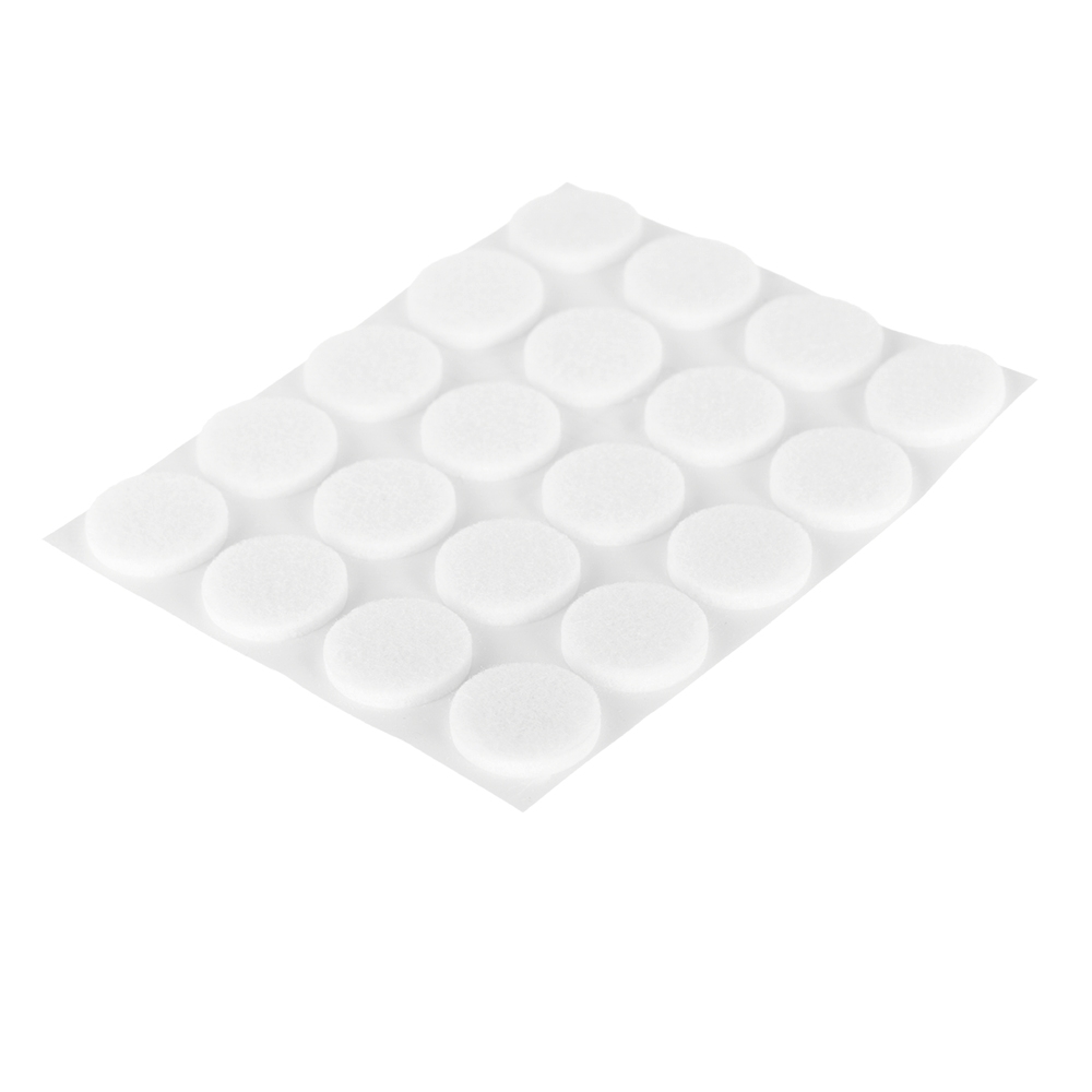 original-13003.jpg Подпятник фетровый d18 мм самоклеящийся белый (20 шт.) — изображение 1