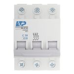 Автоматический выключатель модульный ETP ВА 47-63 3P 50А тип C 4,5 кА 400 В (11327)