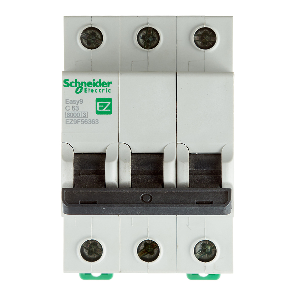 original-13137.jpg Автоматический выключатель модульный Schneider Electric Easy9 3P 63А тип C 6 кА 220 В (EZ9F56363) — изображение 1