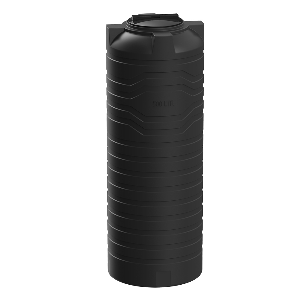 original-13204.jpg Емкость Polimer Group N-500 500 л пластиковая с крышкой черная — изображение 1