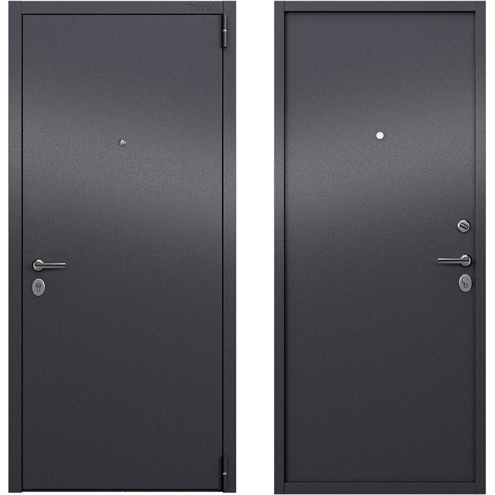 original-13232.jpg Дверь входная Torex Элегант Стил правая букле графит - букле графит 950х2050 мм — изображение 1