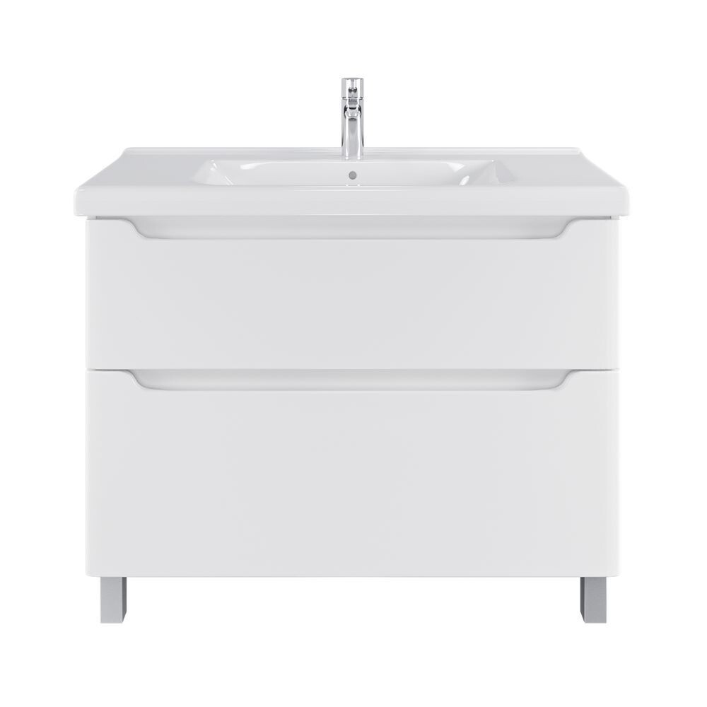 original-13237.jpg Комплект тумба с раковиной Sanstar Lanciano 100 см напольная белая (313.1-1.5.1.К) — изображение 1