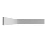 Молдинг из экополимера ударопрочный 30х8х2000 мм под покраску Stenopol C744 белый