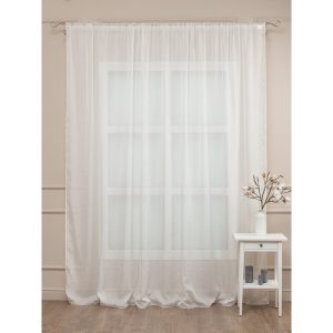 Тюль канвас белый 300х280 см Amore Mio (99136)