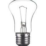 Лампа накаливания E27 60 Вт 36 В грибок прозрачная