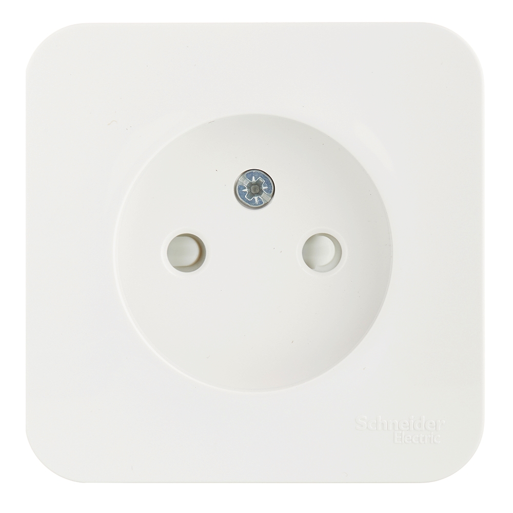 original-13455.jpg Розетка Systeme Electric Blanca накладная белая со шторками (BLNRA001111) — изображение 1