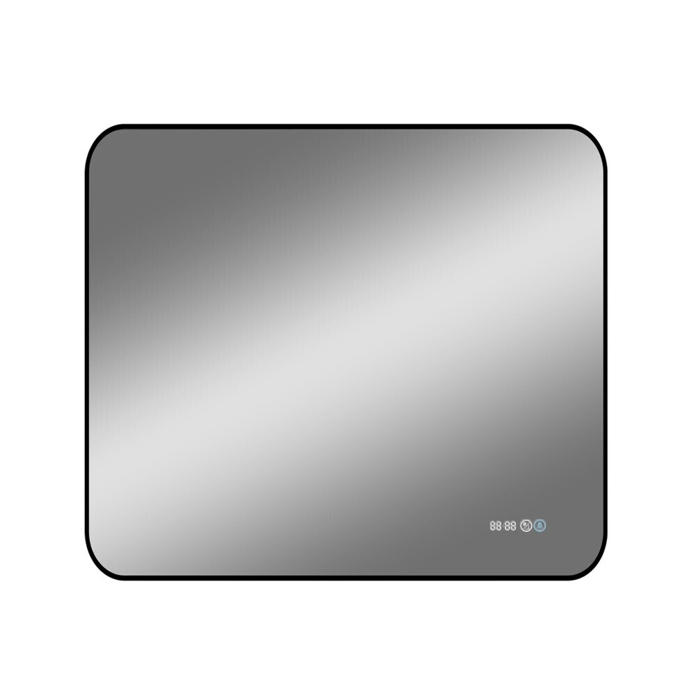 original-13535.jpg Зеркало с подсветкой прямоугольное 80х70 см с часами Continent Caseiro Led (ЗЛП5053) — изображение 1