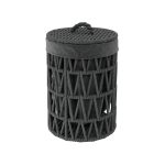 Корзина для белья WasserKraft Mosel 360х360х550 мм 71,3 л черная (WB-460-S)