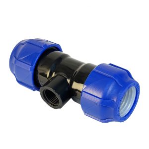 Тройник ПНД Valfex компрессионный переходной 32х32х1/2 ВР(г)