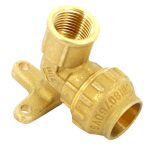 Водорозетка ПНД Tiemme компрессионная 25х3/4 ВР(г) латунь