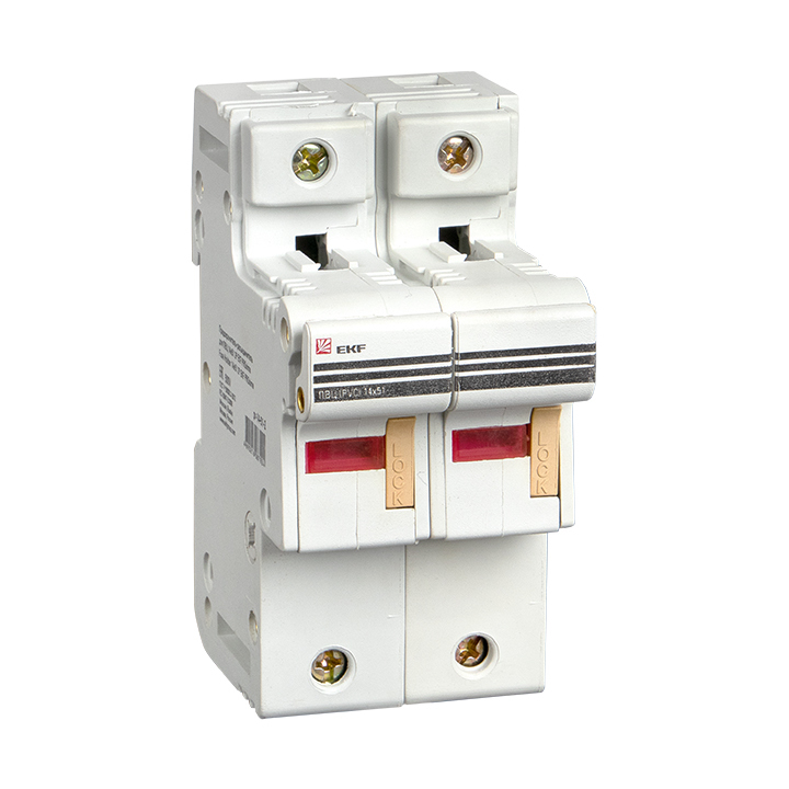 original-137.jpg Предохранитель-разъединитель EKF PROxima 2P 63А 50 кА 500 В на DIN-рейку с индикацией (pr-14-51-2) — изображение 1