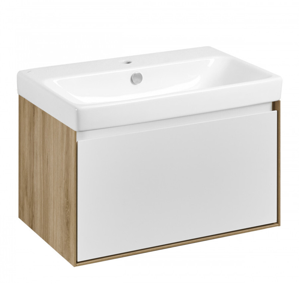 original-13728.jpg Тумба под раковину Aquaton Либерти 70 см подвесная дуб эльвезия/белый (1A279801LYC70) — изображение 1