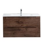 Тумба под раковину BelBagno Etna 80 см подвесная темное дерево (ETNA-800-2C-SO-RW-P)