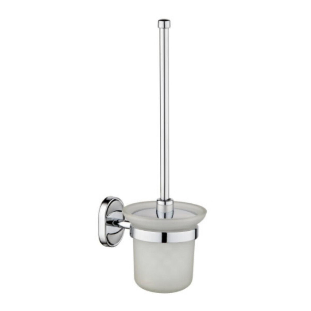 original-13771.jpg Ершик для унитаза РМС подвесной стекло/металл белый/хром (A7020) — изображение 1