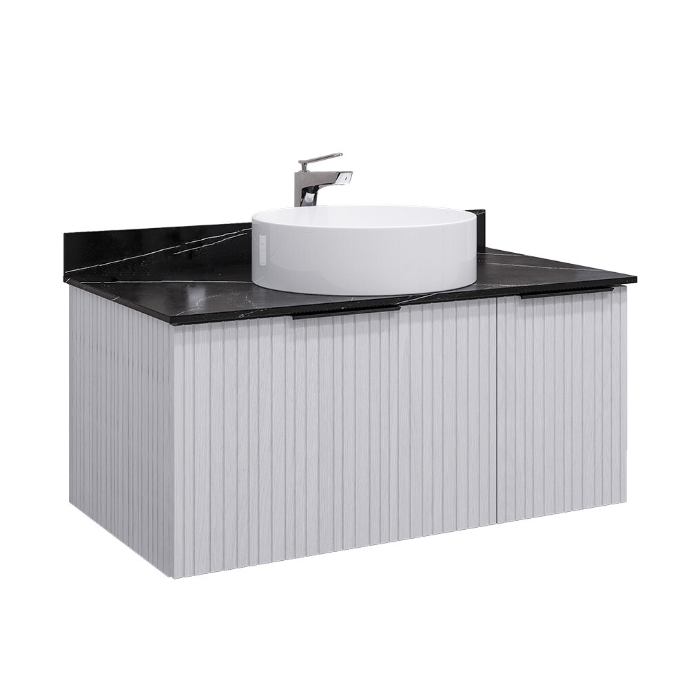 original-13809.jpg Тумба под раковину со столешницей Comforty Морон 90 см подвесная ясень беленый (00-00021044CF) — изображение 1