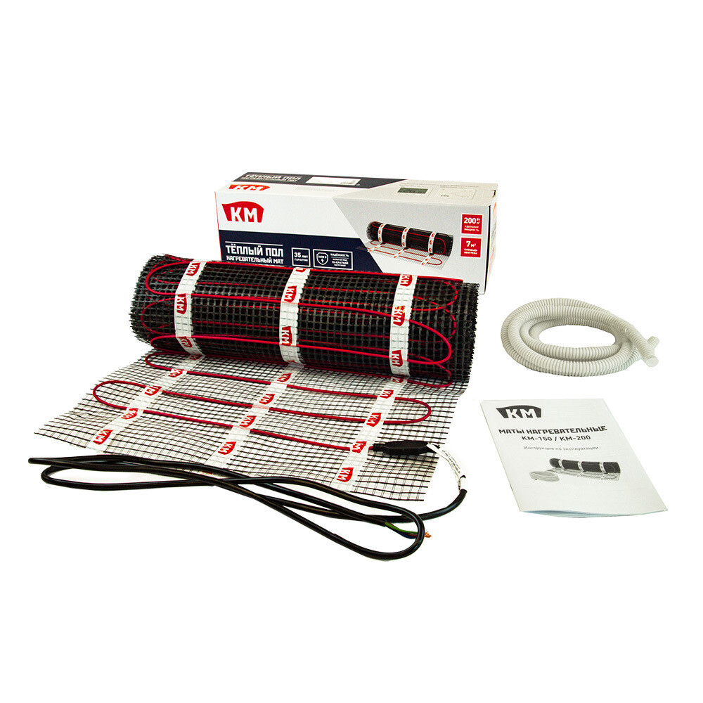 original-13868.jpg Теплый пол нагревательный мат КМ-200 7 кв.м 200 (1400) Вт — изображение 1