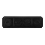 Розетка Svet накладная черная (0215-01141)