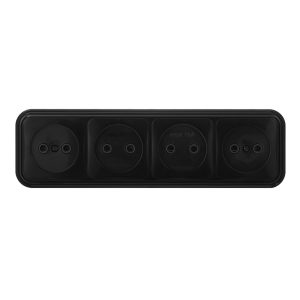 Розетка Svet накладная черная (0215-01141)