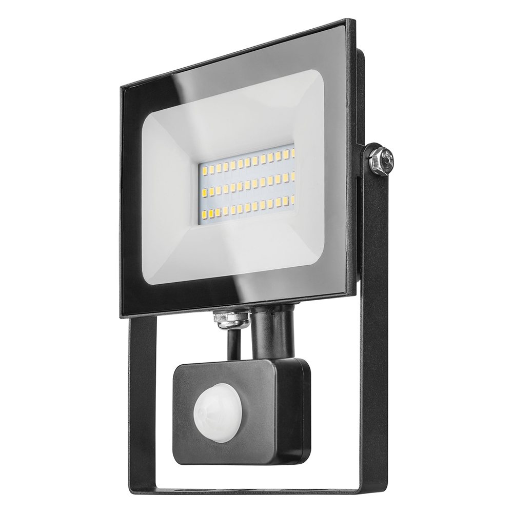 original-13902.jpg Прожектор светодиодный Онлайт ДО-50 4000К 50 Вт IP65 с датчиком движения черный — изображение 1