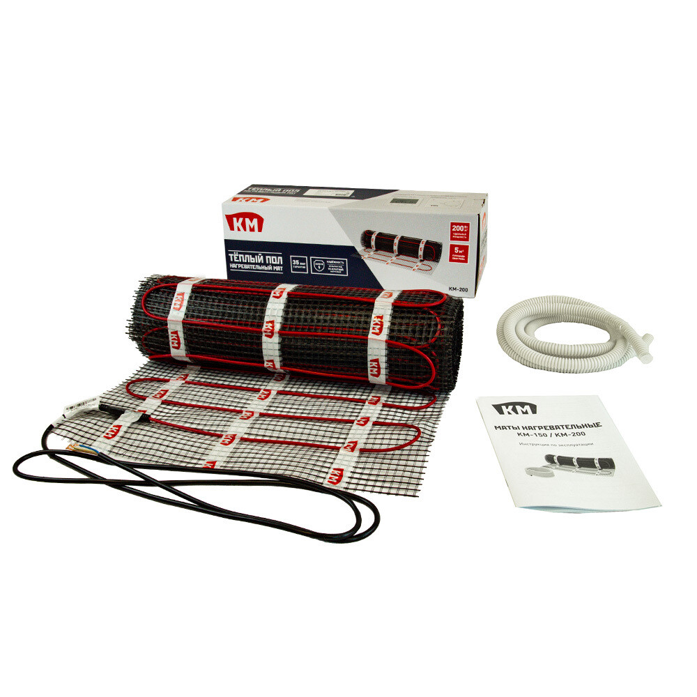 original-13904.jpg Теплый пол нагревательный мат КМ-200 5 кв.м 200 (1000) Вт — изображение 1