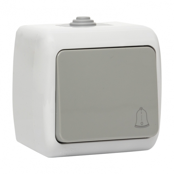 original-13938.jpg Кнопка звонка EKF Мурманск накладная серая (EFZ10-026-30-54) — изображение 1