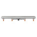 Лоток душевой MCH Harmony с комбинированным затвором 650х60 мм d40 мм решетка из нержавеющей стали (CH650HN)