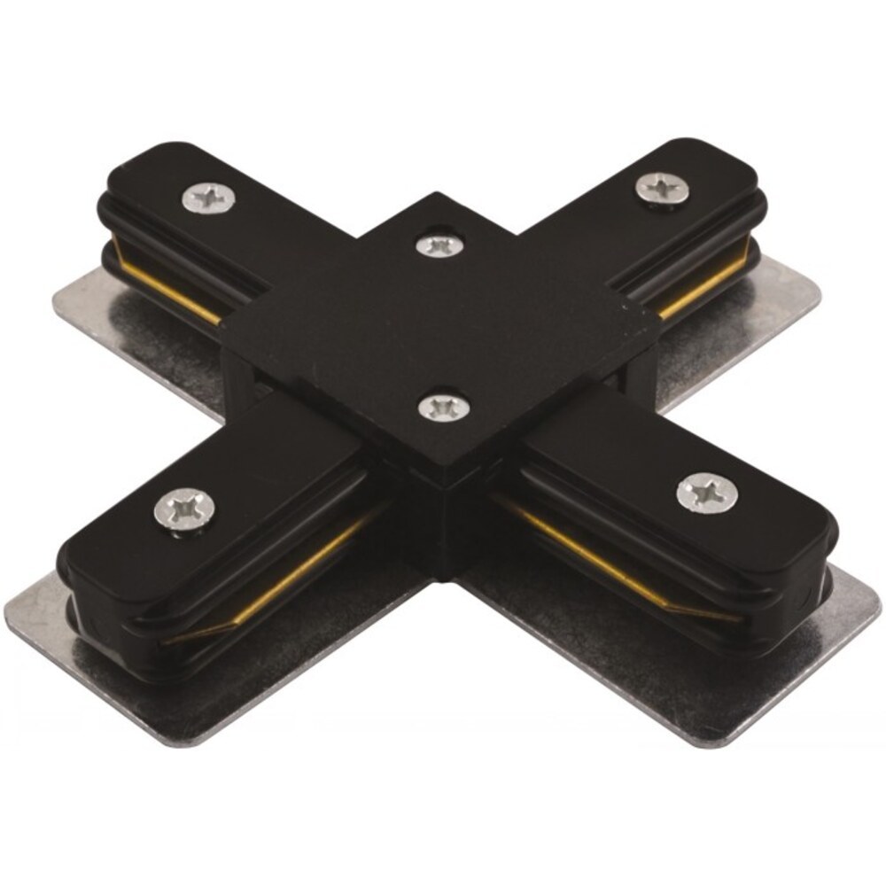 original-14230.jpg Коннектор для однофазного шинопровода Х-образный Arte Lamp Track черный (A110006) — изображение 1