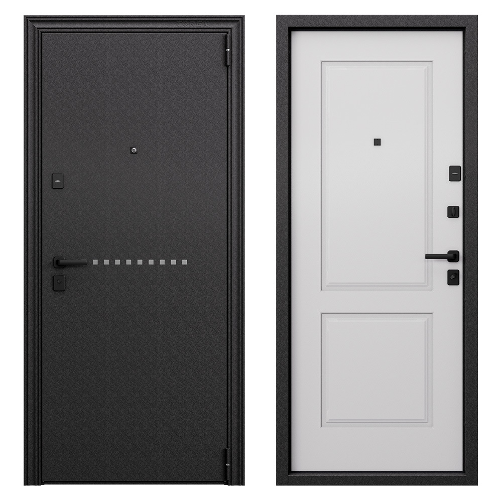 original-14232.jpg Дверь входная Torex Крафт Дуал правая кт белый - черный шелк 950х2050 мм — изображение 1