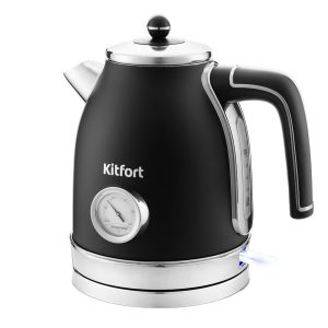Электрический чайник Kitfort КТ-6102-1 1,7 л черный/хром