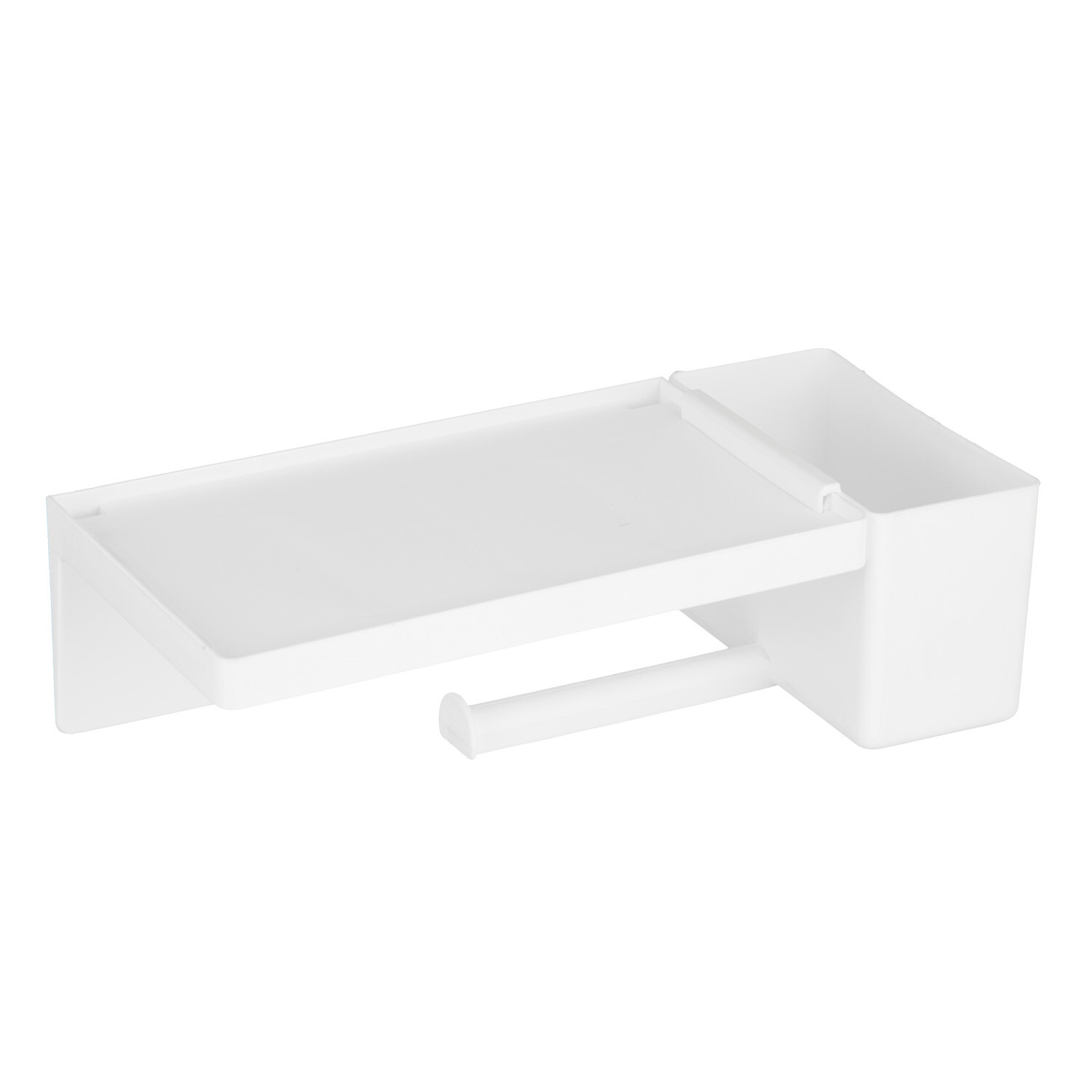 original-14286.jpg Держатель для туалетной бумаги Violet с полкой пластик белый (161206) — изображение 1