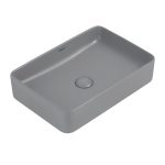 Раковина Abber Rechteck 51 см накладная серая матовая (AC2207MG)
